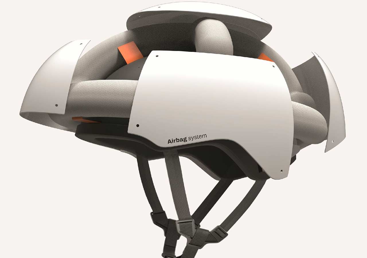 Nuovo modello di casco POC per bici con airbag