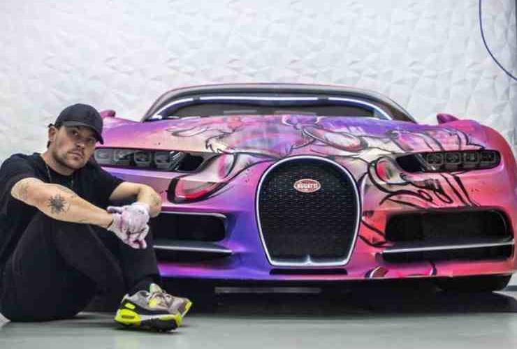 Afrojack con una Bugatti Chiron più unica che rara