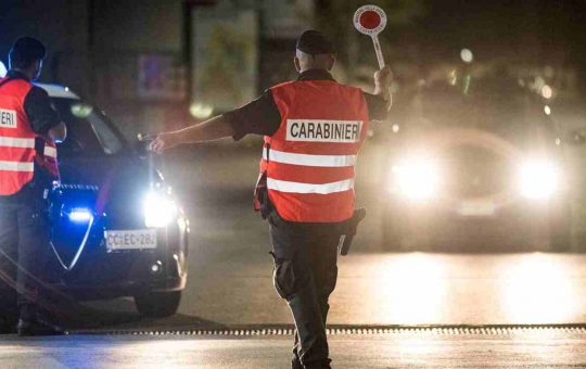 Controlli Carabinieri feste Natale 2022 Capodanno 2023.