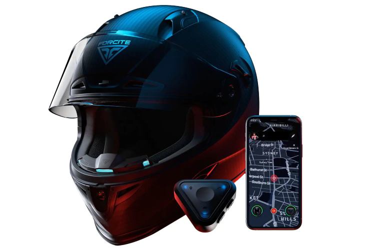 Il casco Forcite MK1S è collegato ad un'App con tantissime utilità