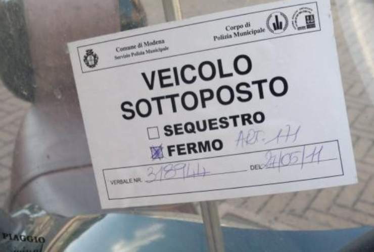 Fermo amministrativo auto