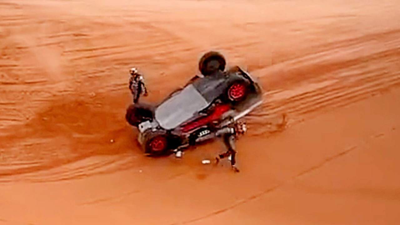 Incidente Sainz Sr alla Dakar Rally