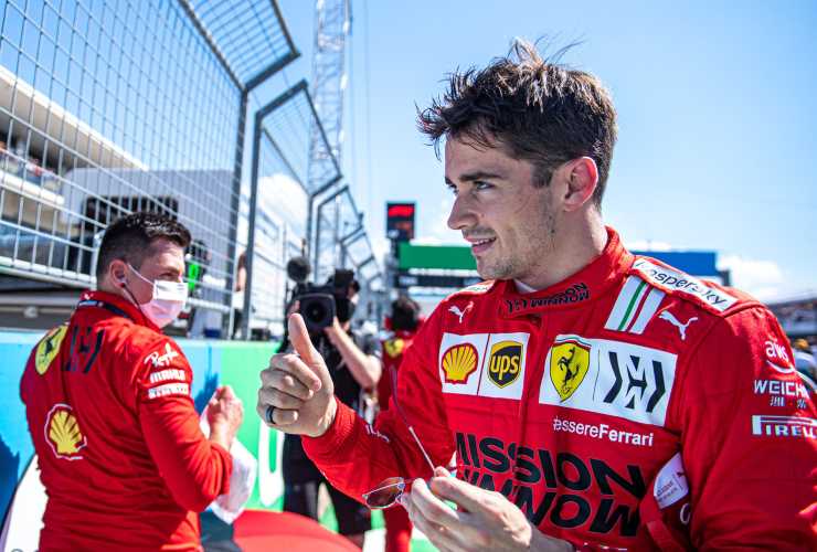 Leclerc fa impazzire i fan ferraristi con un pensiero in più a Schumacher