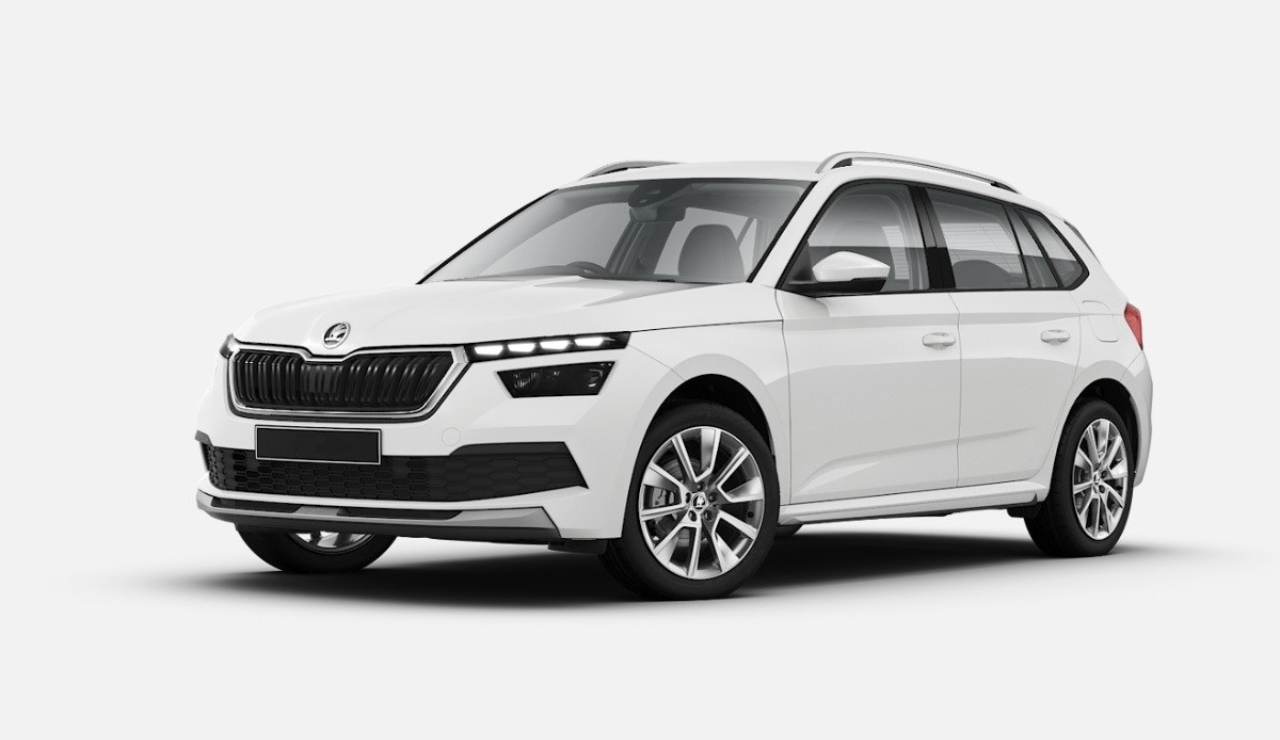 Automobile bianca del brand Skoda