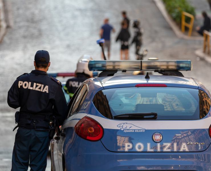 Polizia Posto Di Blocco